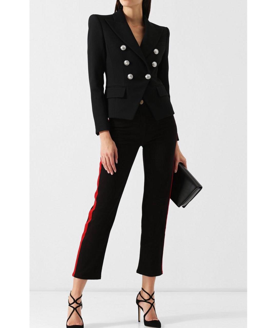 BALMAIN Черный шерстяной жакет/пиджак, фото 6