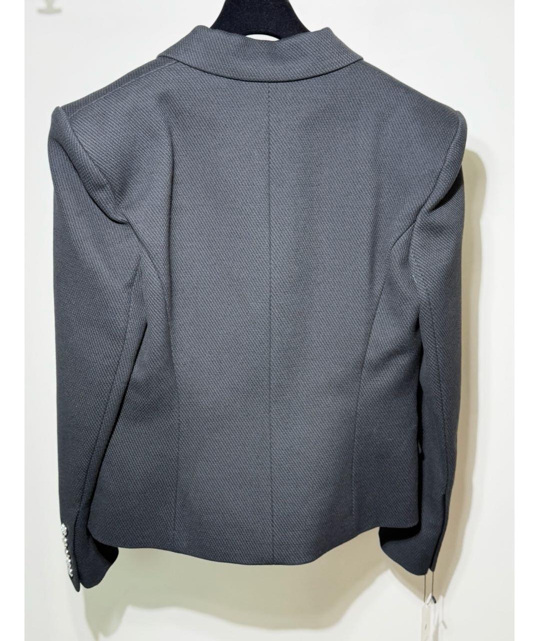 BALMAIN Черный шерстяной жакет/пиджак, фото 2