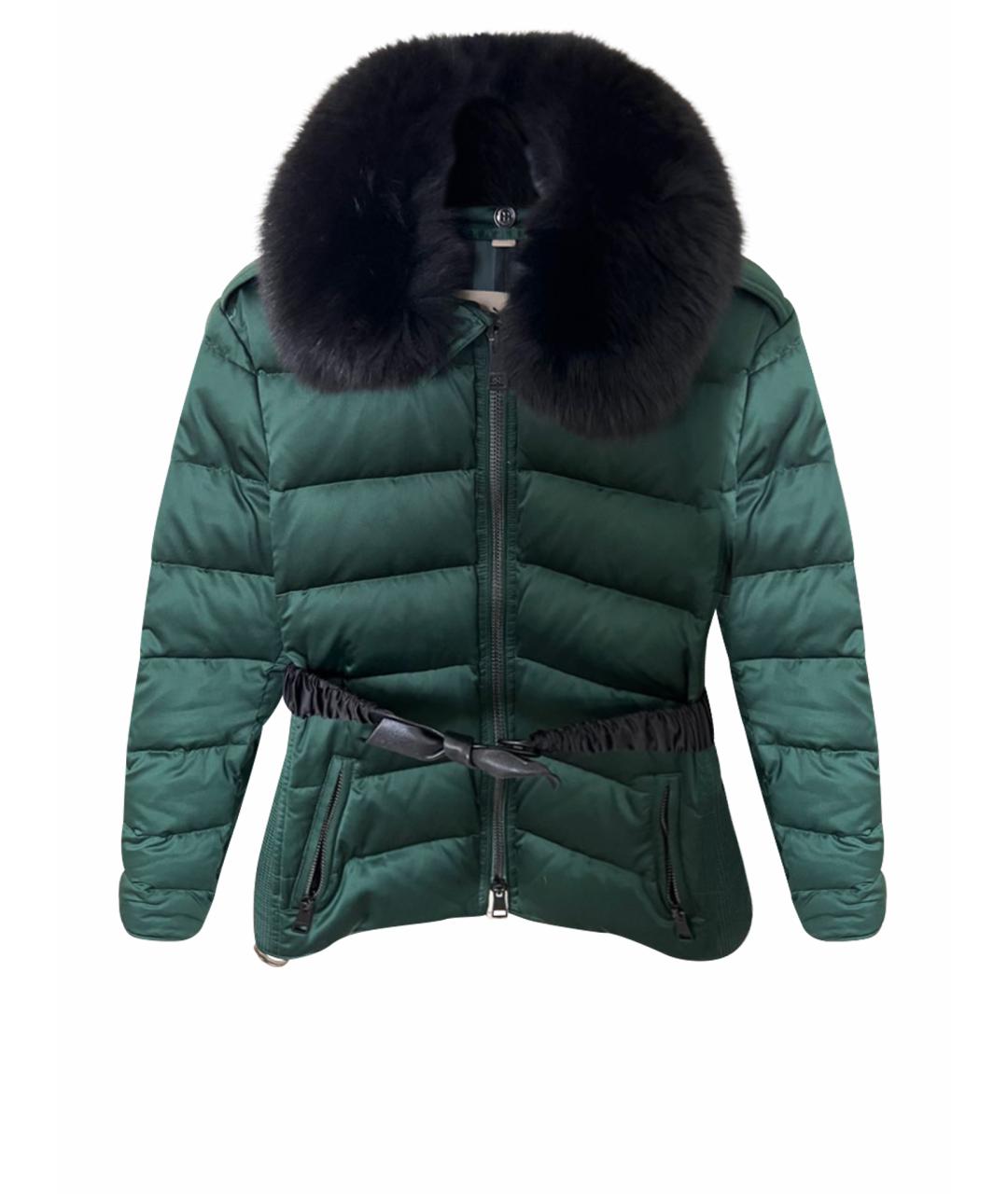 BURBERRY Зеленая полиэстеровая куртка, фото 1