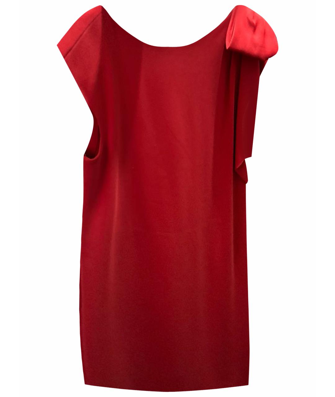 MAX MARA Красное полиэстеровое коктейльное платье, фото 1