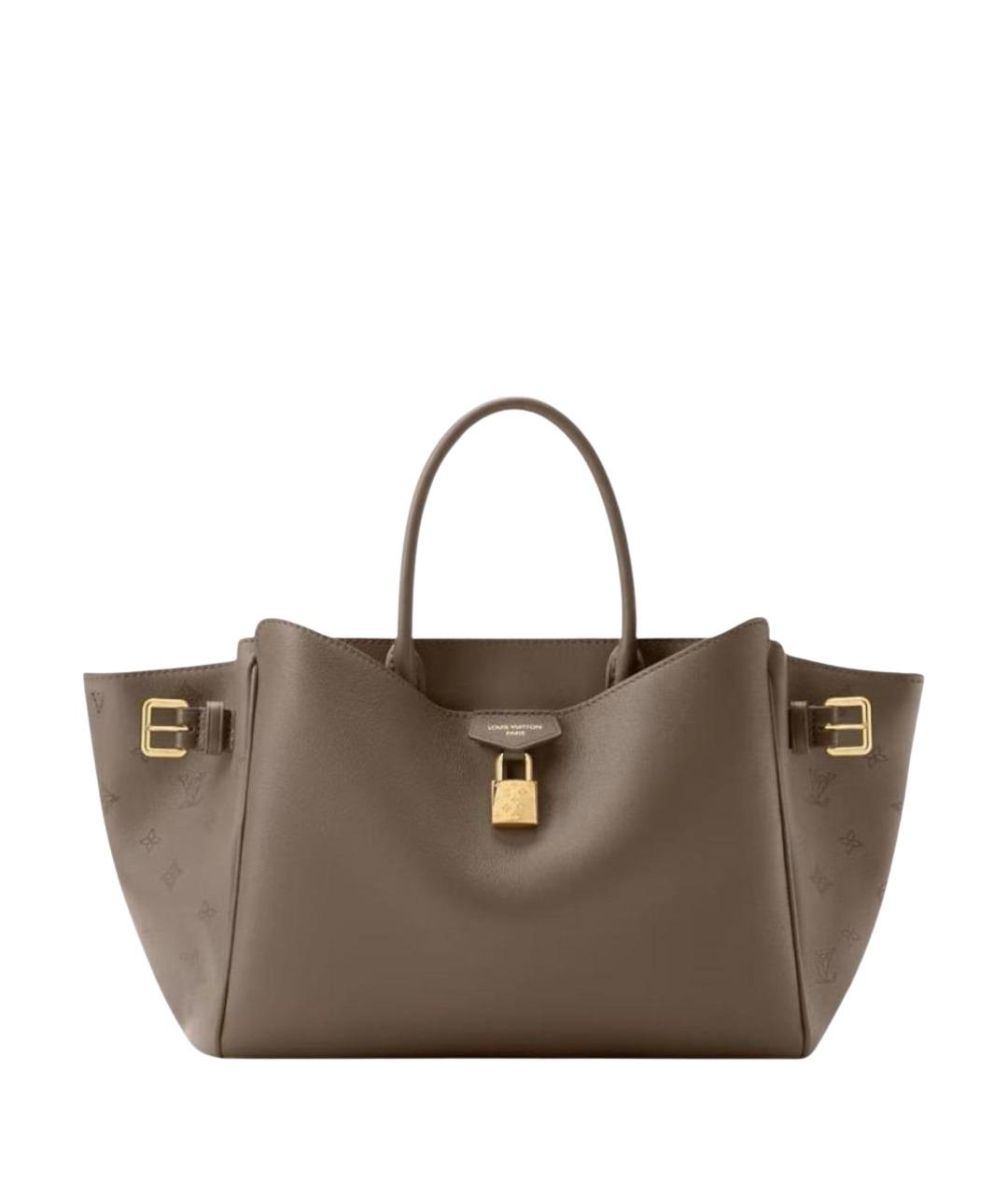 LOUIS VUITTON Коричневая кожаная сумка через плечо, фото 1