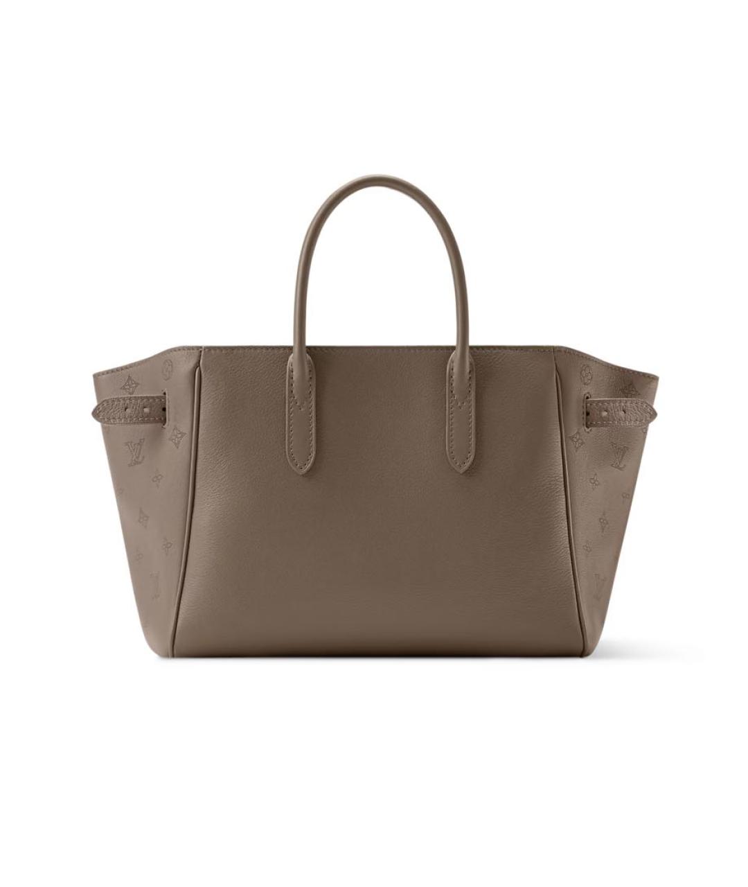 LOUIS VUITTON Коричневая кожаная сумка через плечо, фото 5