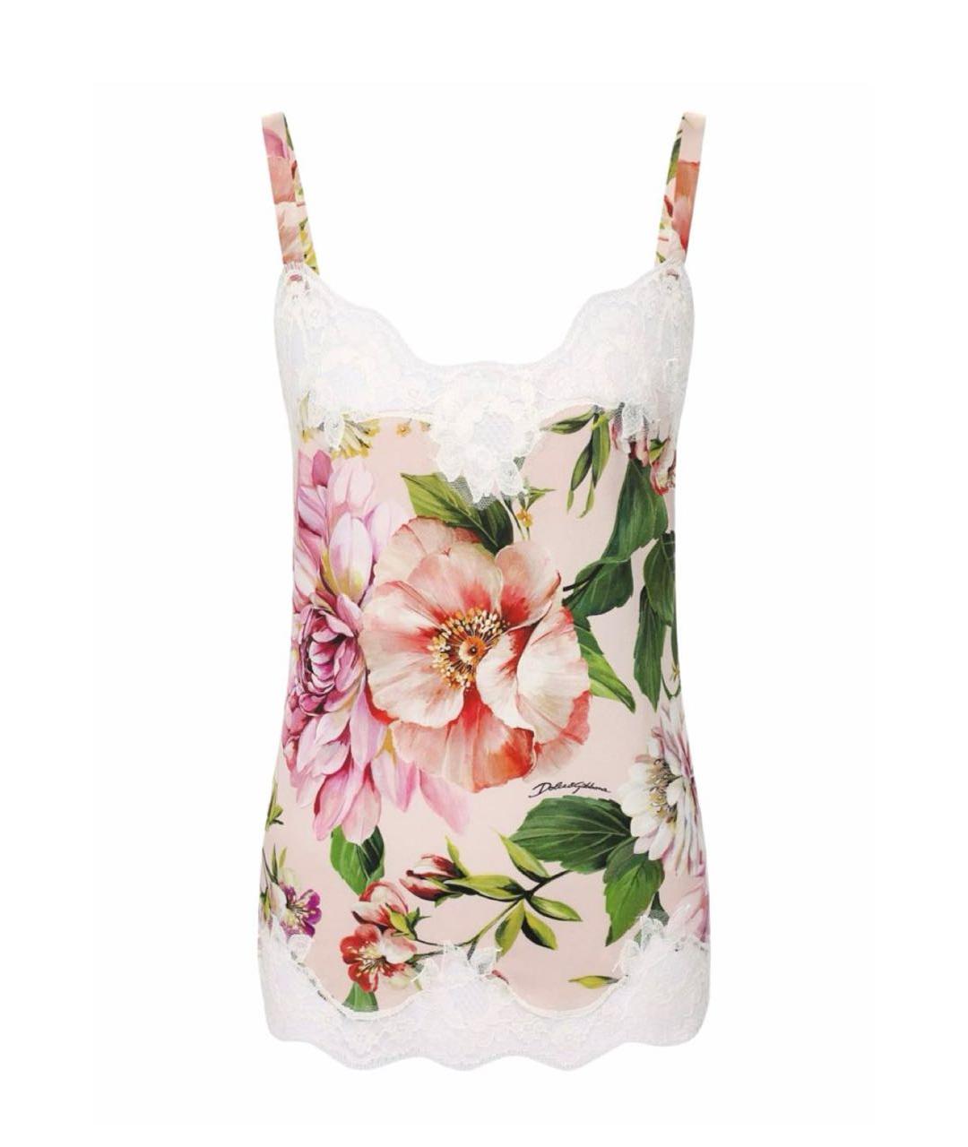 DOLCE&GABBANA Розовая шелковая блузы, фото 1