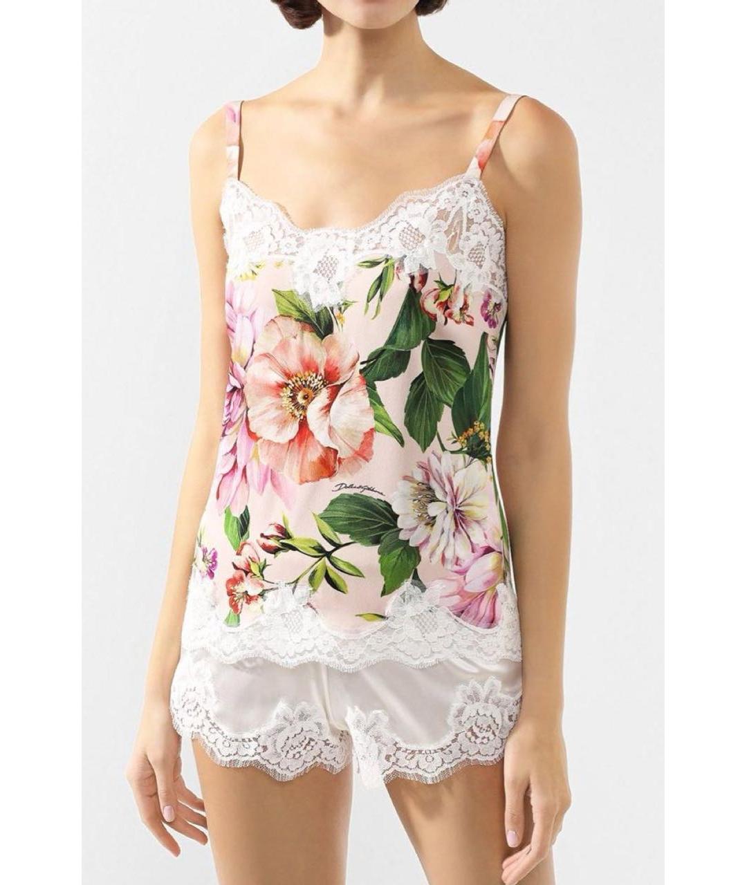 DOLCE&GABBANA Розовая шелковая блузы, фото 2