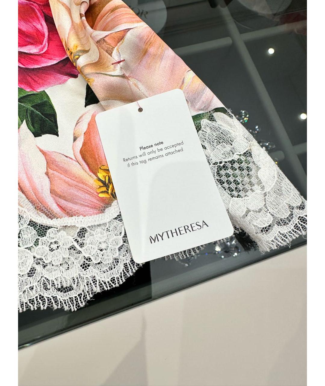 DOLCE&GABBANA Розовая шелковая блузы, фото 6