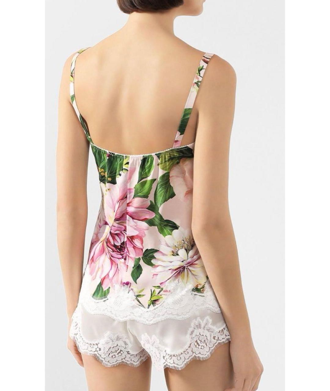 DOLCE&GABBANA Розовая шелковая блузы, фото 3