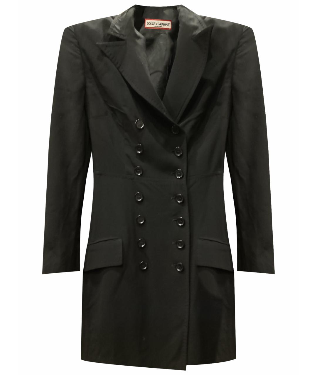 DOLCE&GABBANA Черный шерстяной жакет/пиджак, фото 1