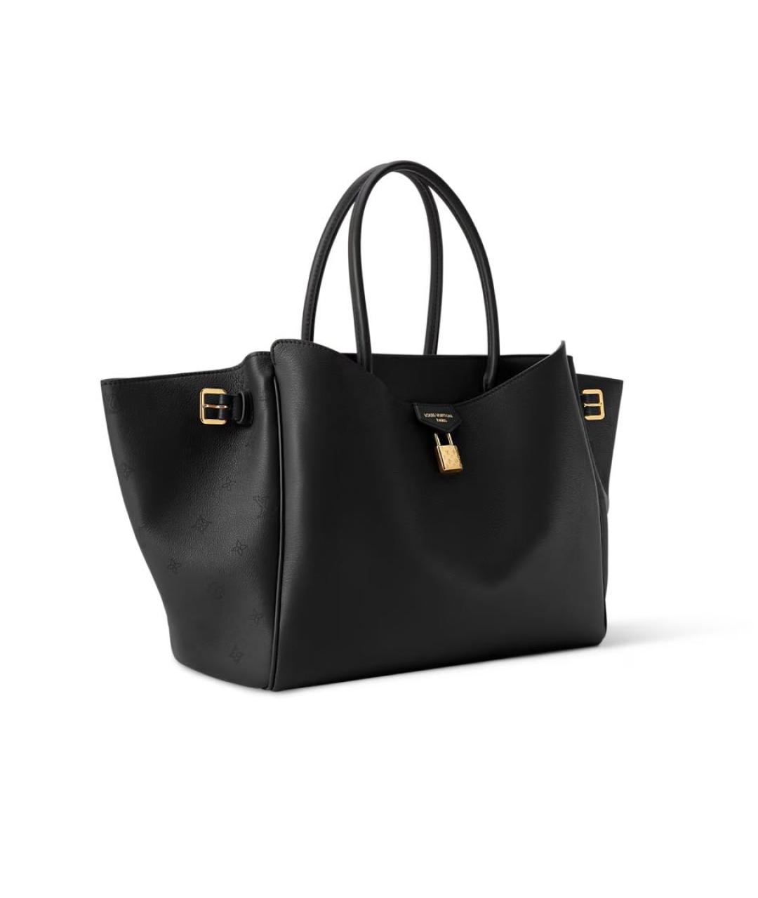 LOUIS VUITTON Коричневая кожаная сумка с короткими ручками, фото 2