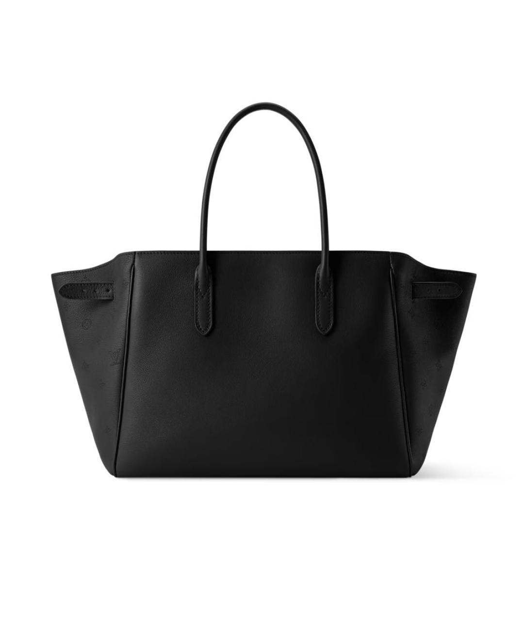 LOUIS VUITTON Коричневая кожаная сумка с короткими ручками, фото 5