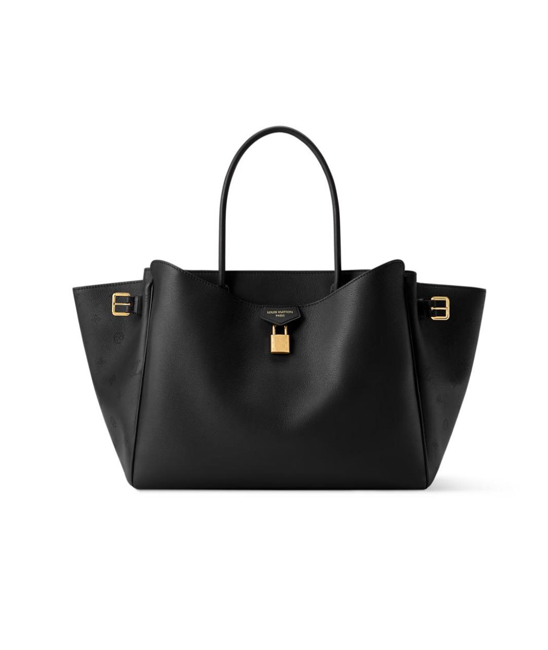 LOUIS VUITTON Коричневая кожаная сумка с короткими ручками, фото 7