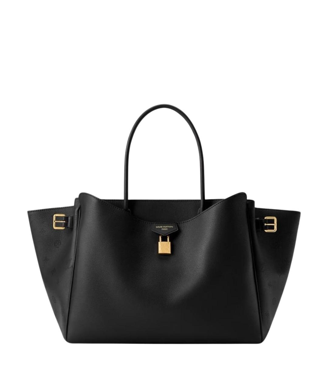 LOUIS VUITTON Коричневая кожаная сумка с короткими ручками, фото 1