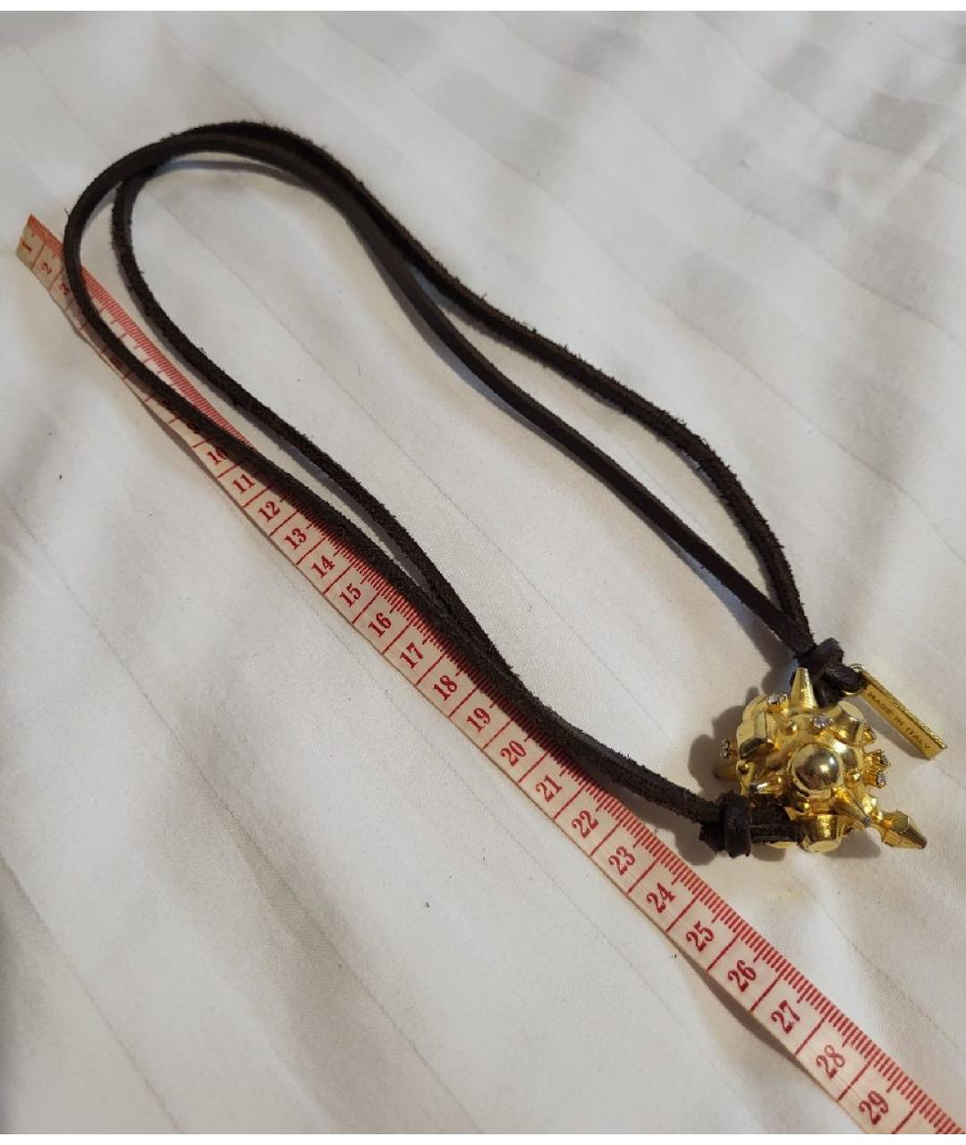 DSQUARED2 Золотое металлическое колье, фото 5