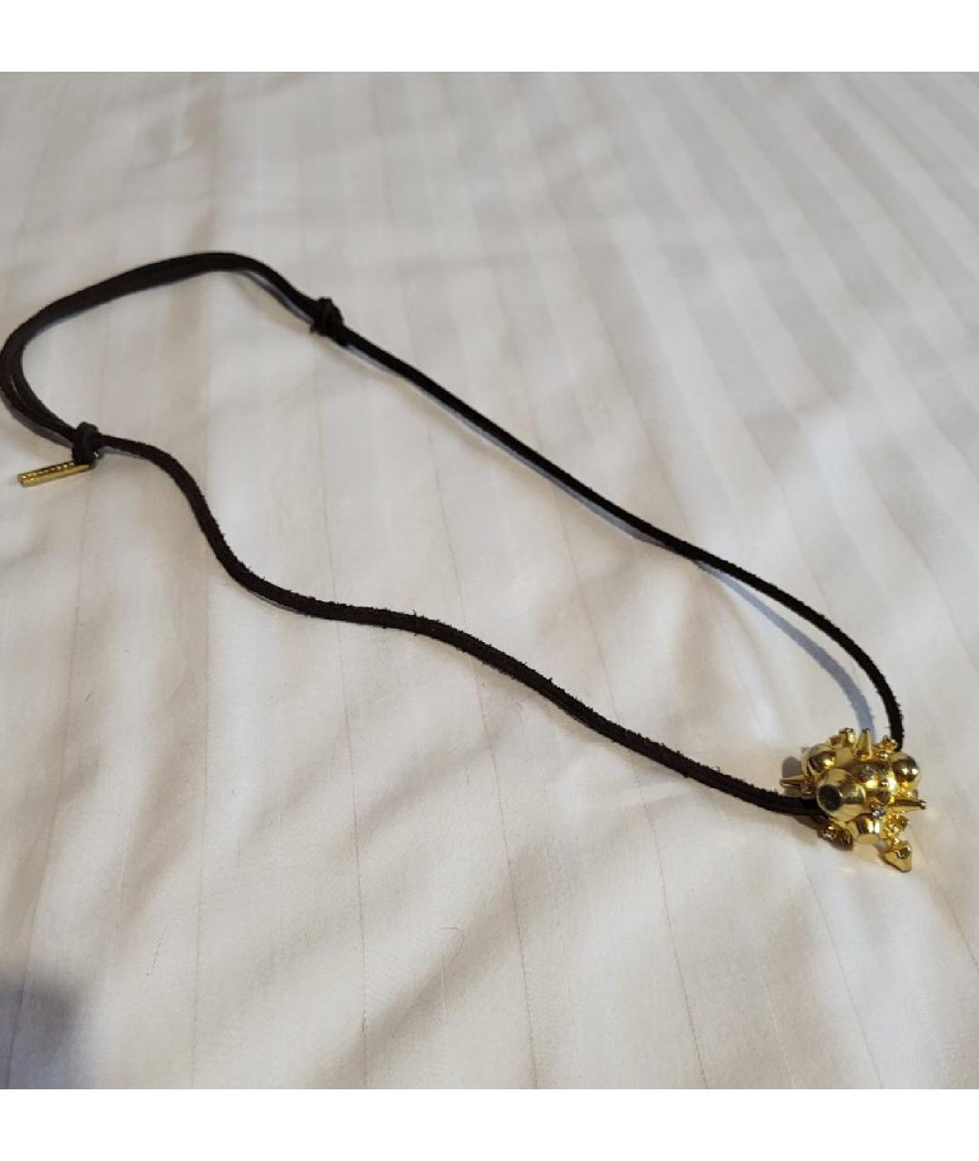 DSQUARED2 Золотое металлическое колье, фото 3