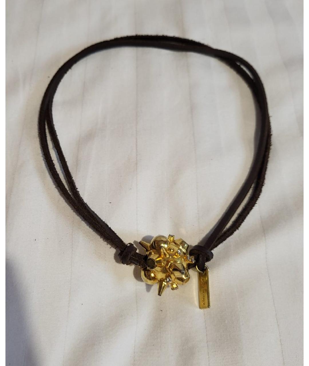 DSQUARED2 Золотое металлическое колье, фото 8