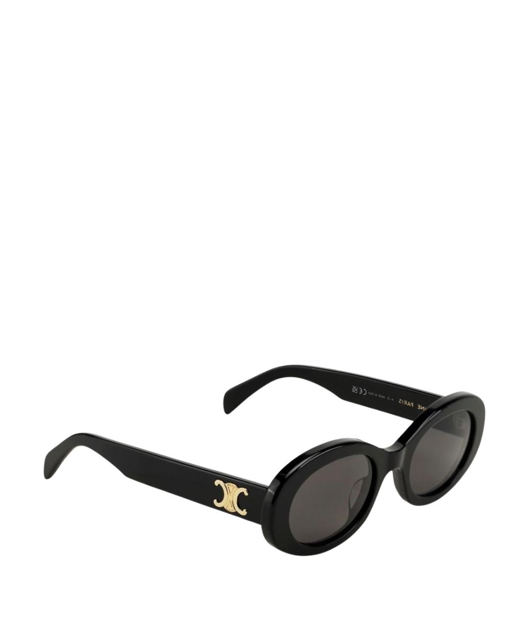 CELINE Черные пластиковые солнцезащитные очки, фото 1