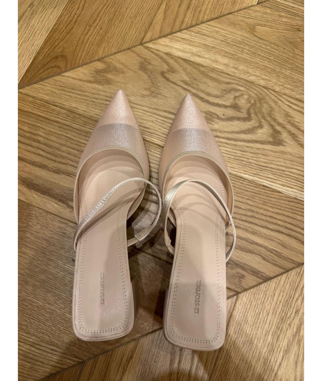 12 STOREEZ Розовые мюли, фото 3