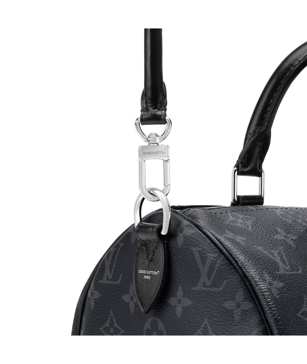 LOUIS VUITTON Черная кожаная сумка через плечо, фото 2