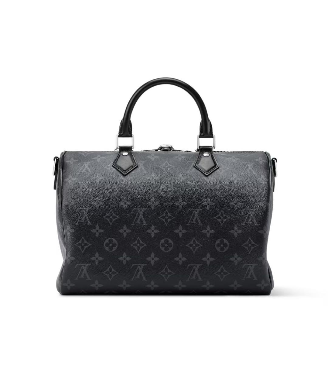 LOUIS VUITTON Черная кожаная сумка через плечо, фото 5