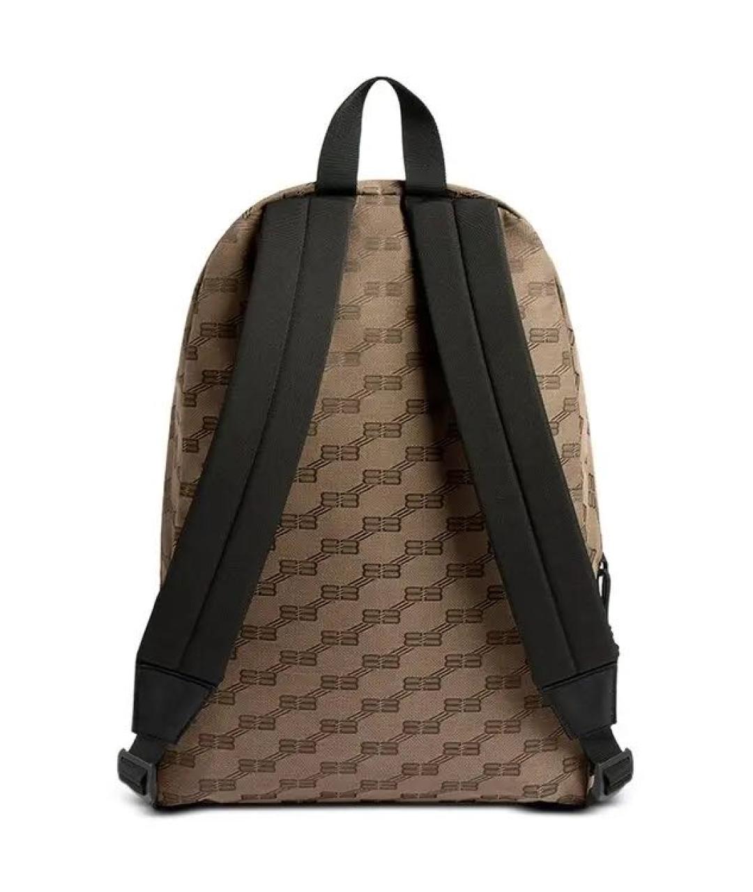 BALENCIAGA Коричневый тканевый рюкзак, фото 3