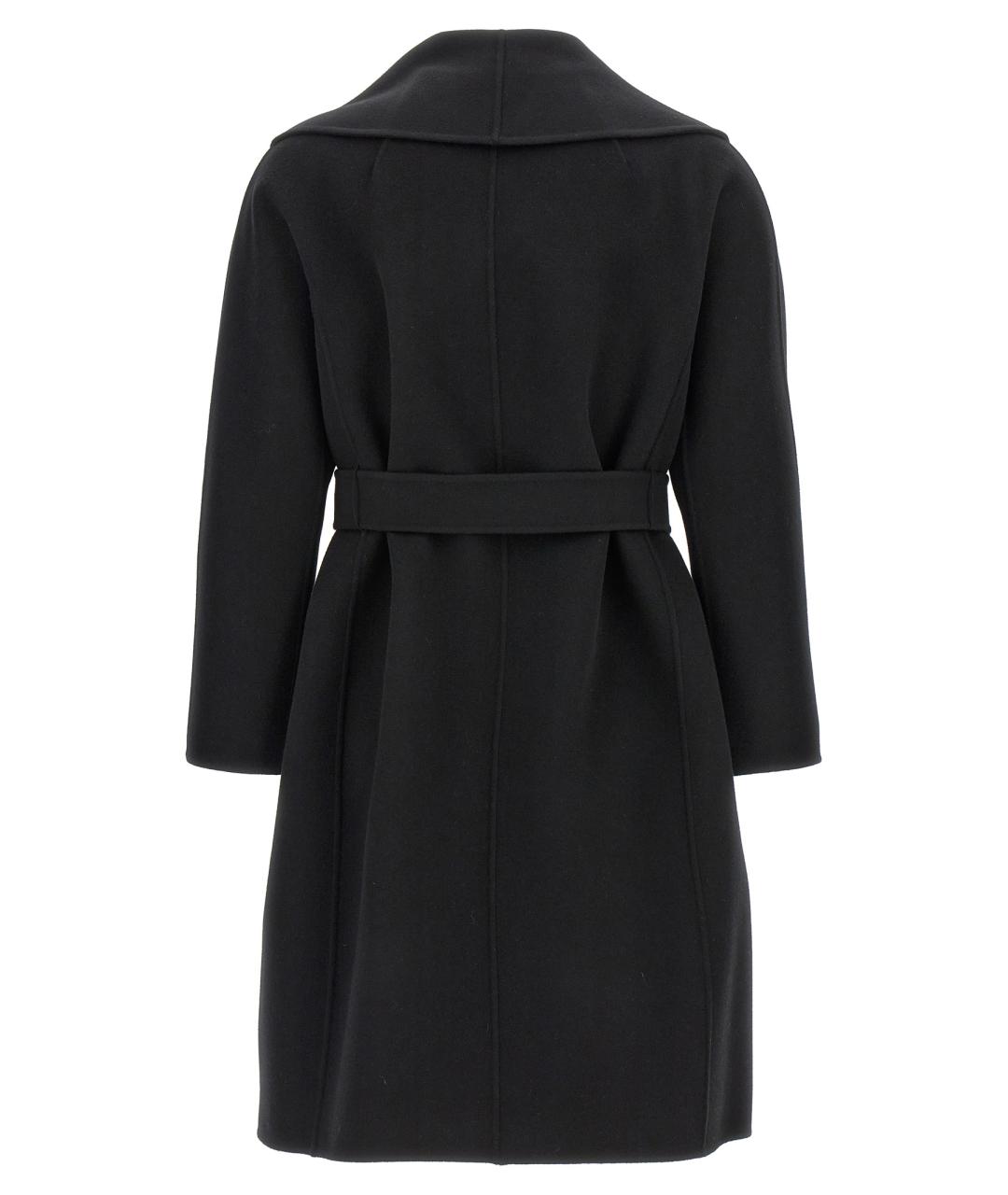 'S MAX MARA Черное шерстяное пальто, фото 2