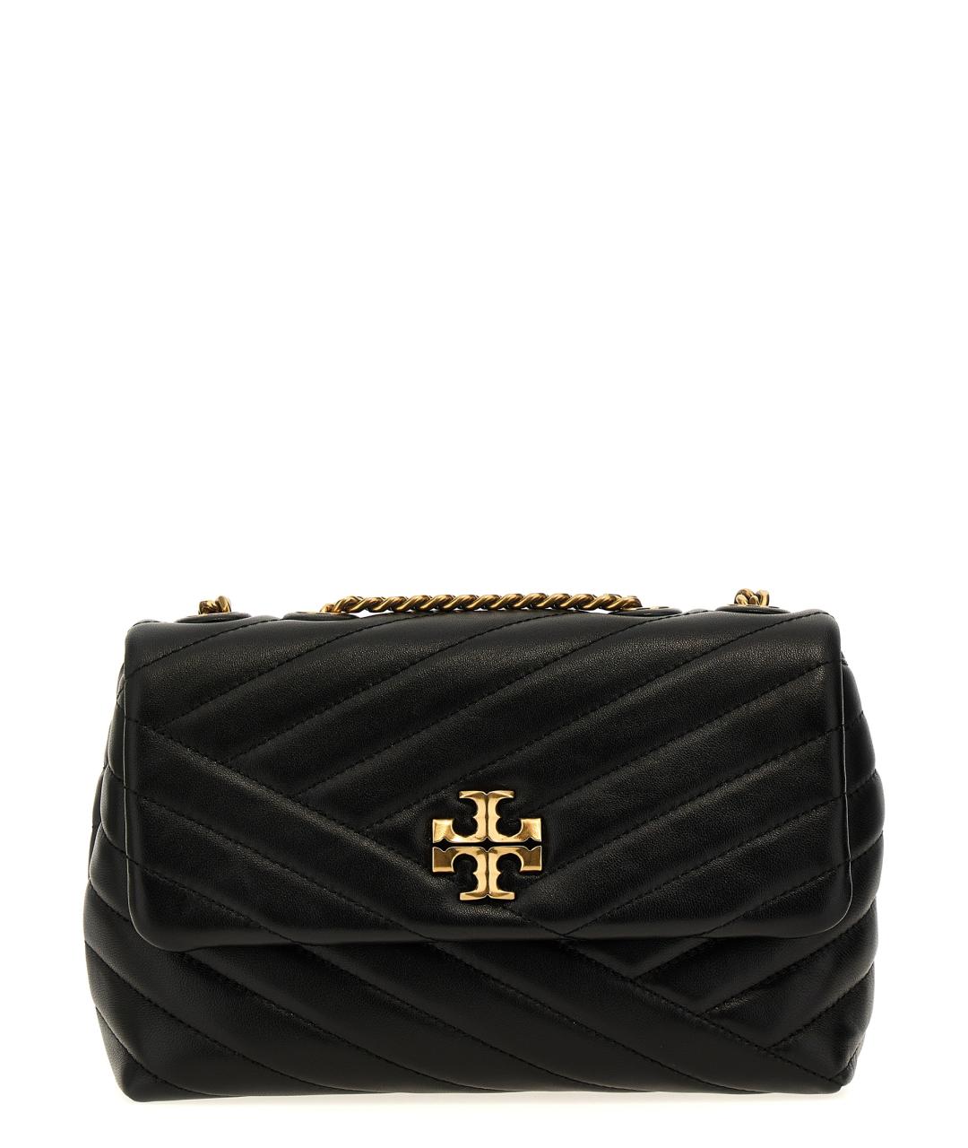 TORY BURCH Черная кожаная сумка через плечо, фото 1