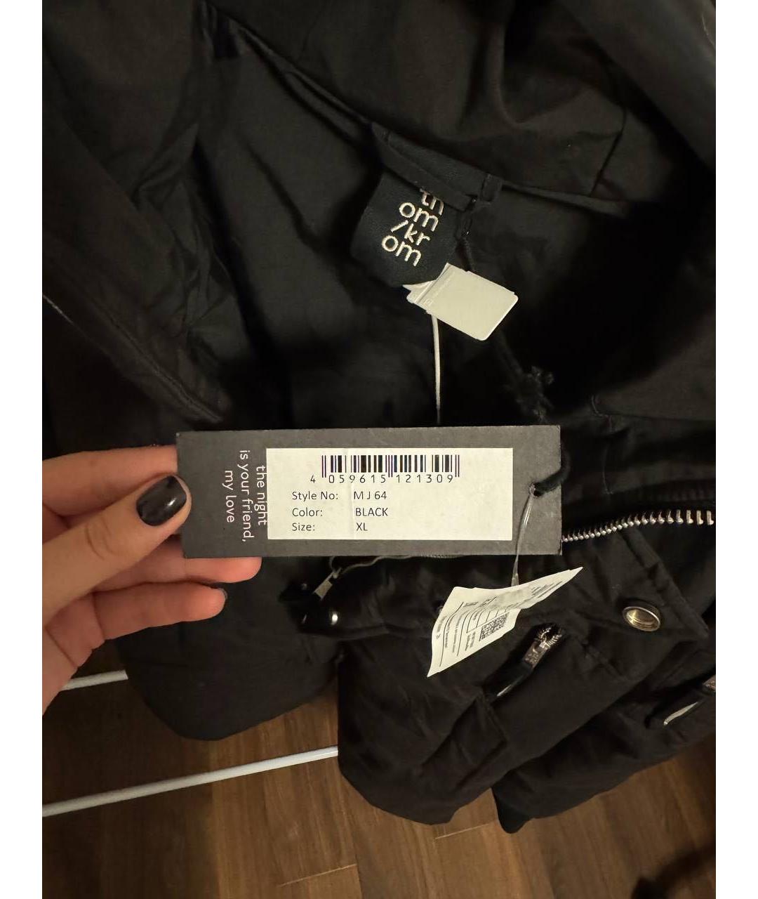 THOM KROM Черная хлопковая куртка, фото 3