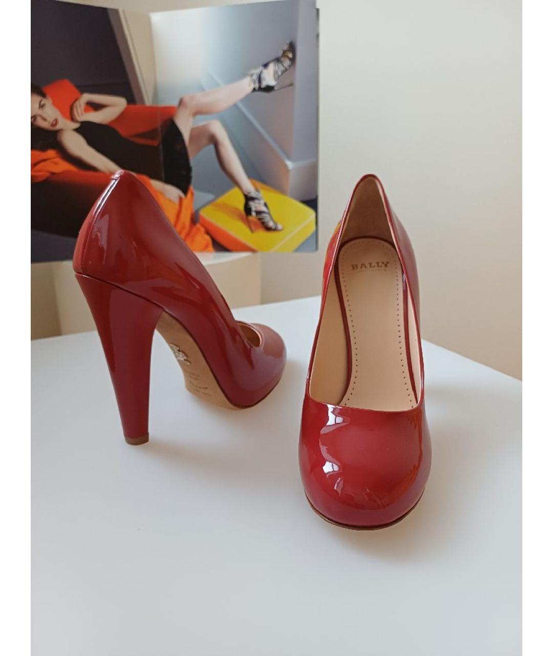 BALLY Красные туфли из лакированной кожи, фото 5