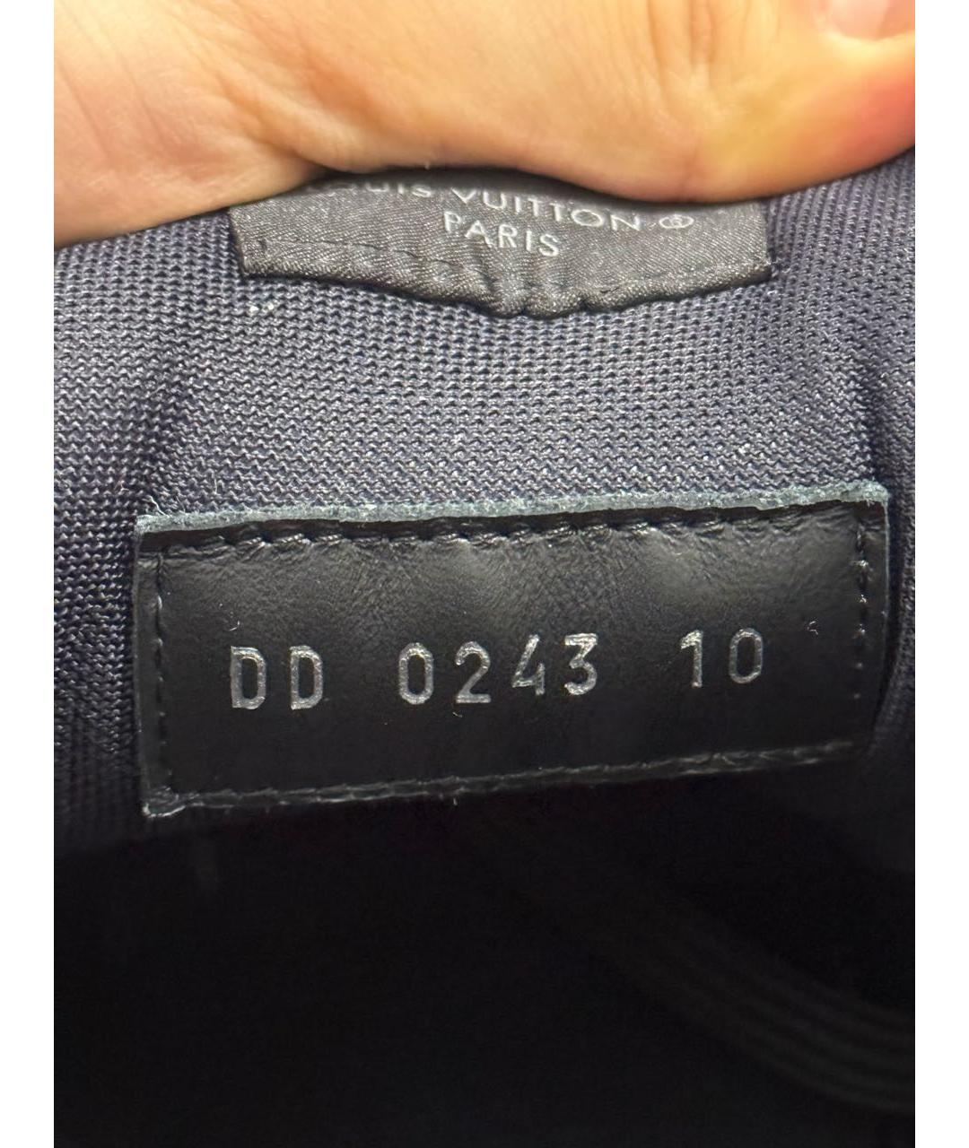 LOUIS VUITTON Черные замшевые низкие кроссовки / кеды, фото 6