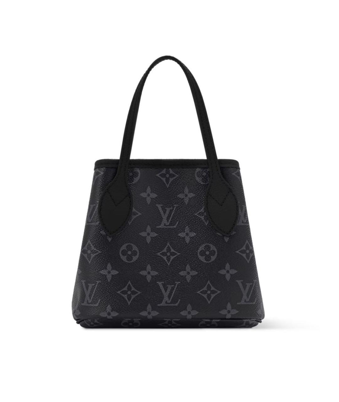 LOUIS VUITTON Черная кожаная сумка через плечо, фото 5