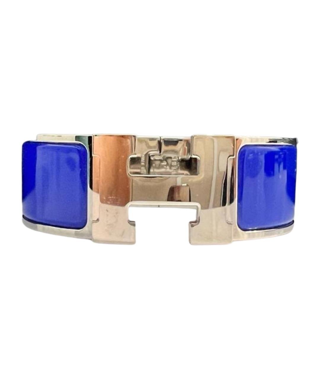 HERMES Синий металлический браслет, фото 1