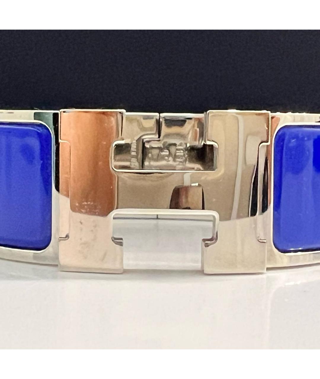 HERMES Синий металлический браслет, фото 4