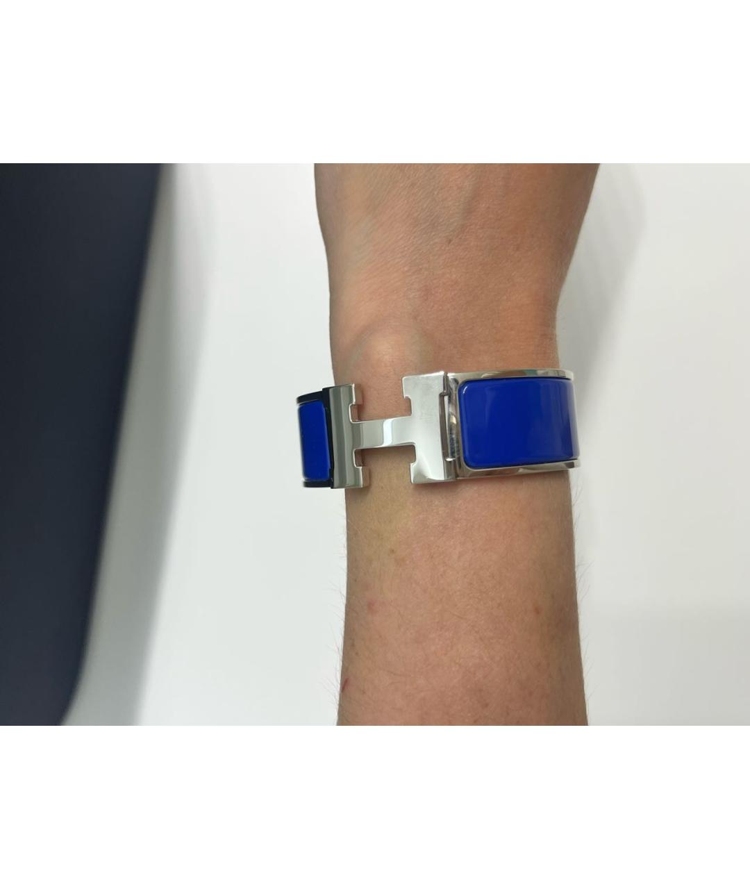 HERMES Синий металлический браслет, фото 3