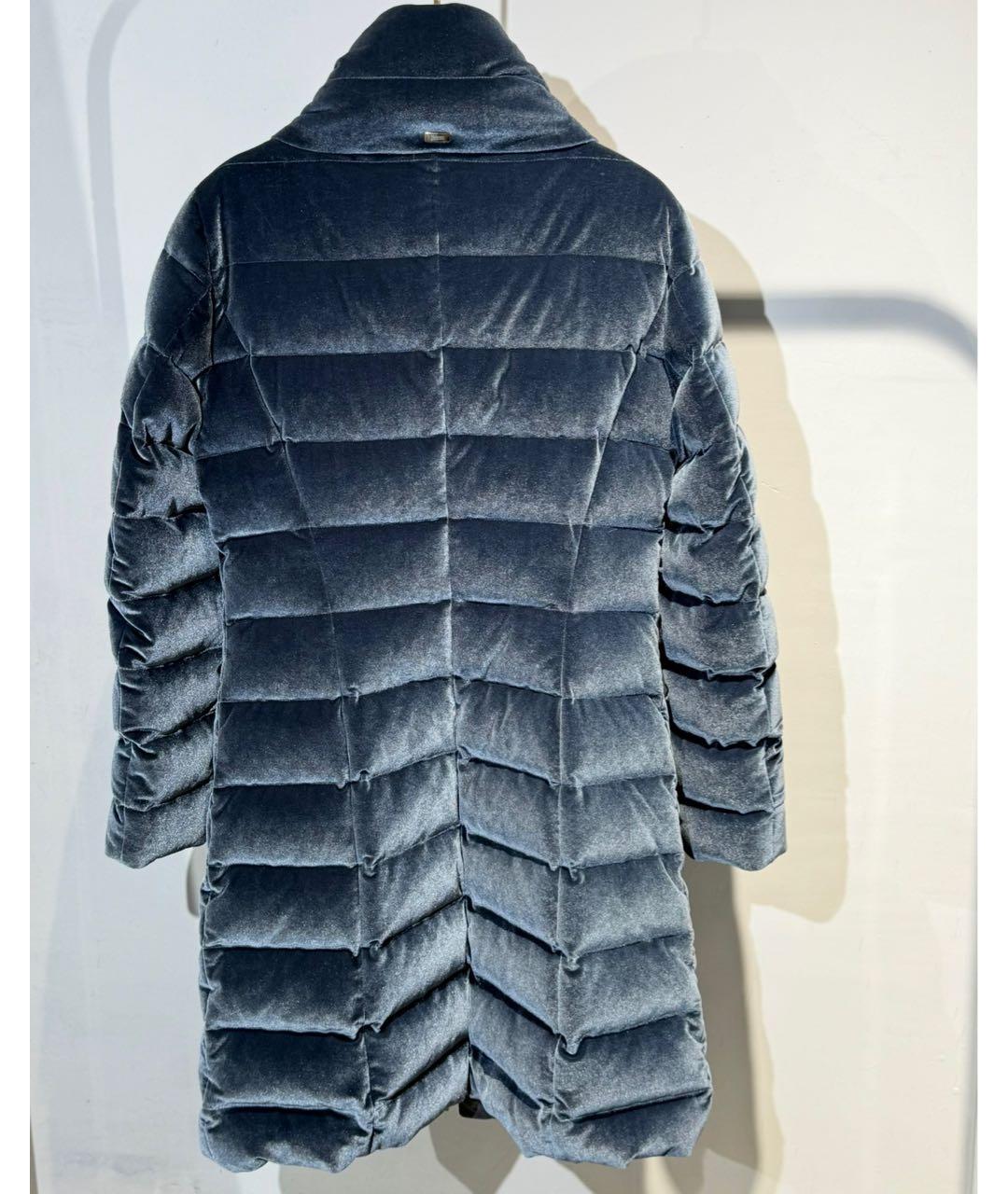 HERNO Голубой полиэстеровый пуховик, фото 2