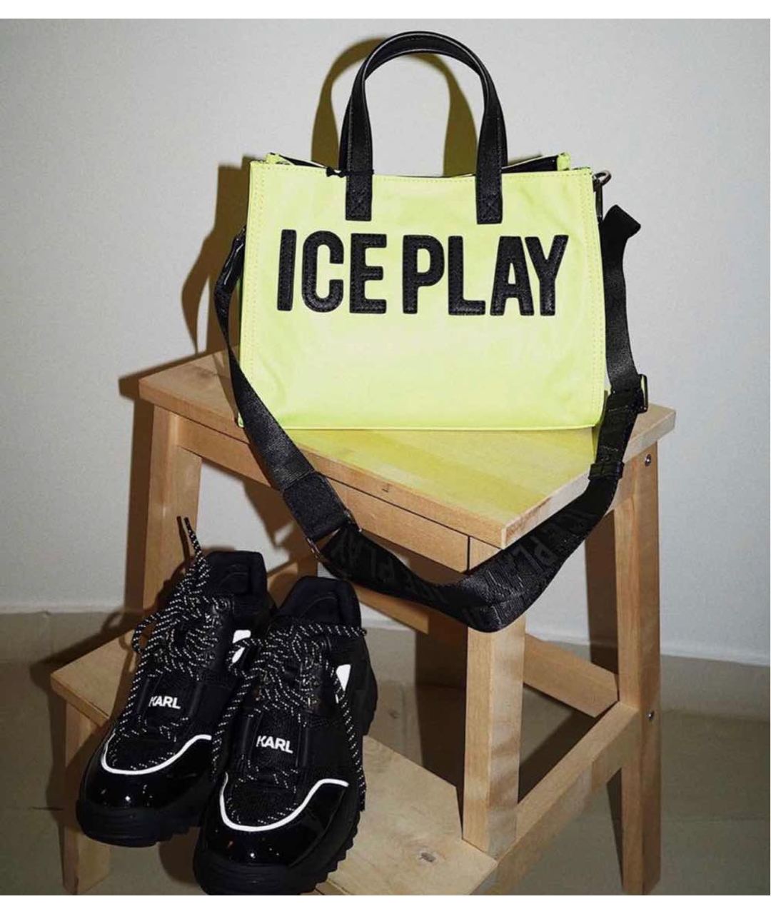 ICE PLAY Салатовая тканевая сумка тоут, фото 3