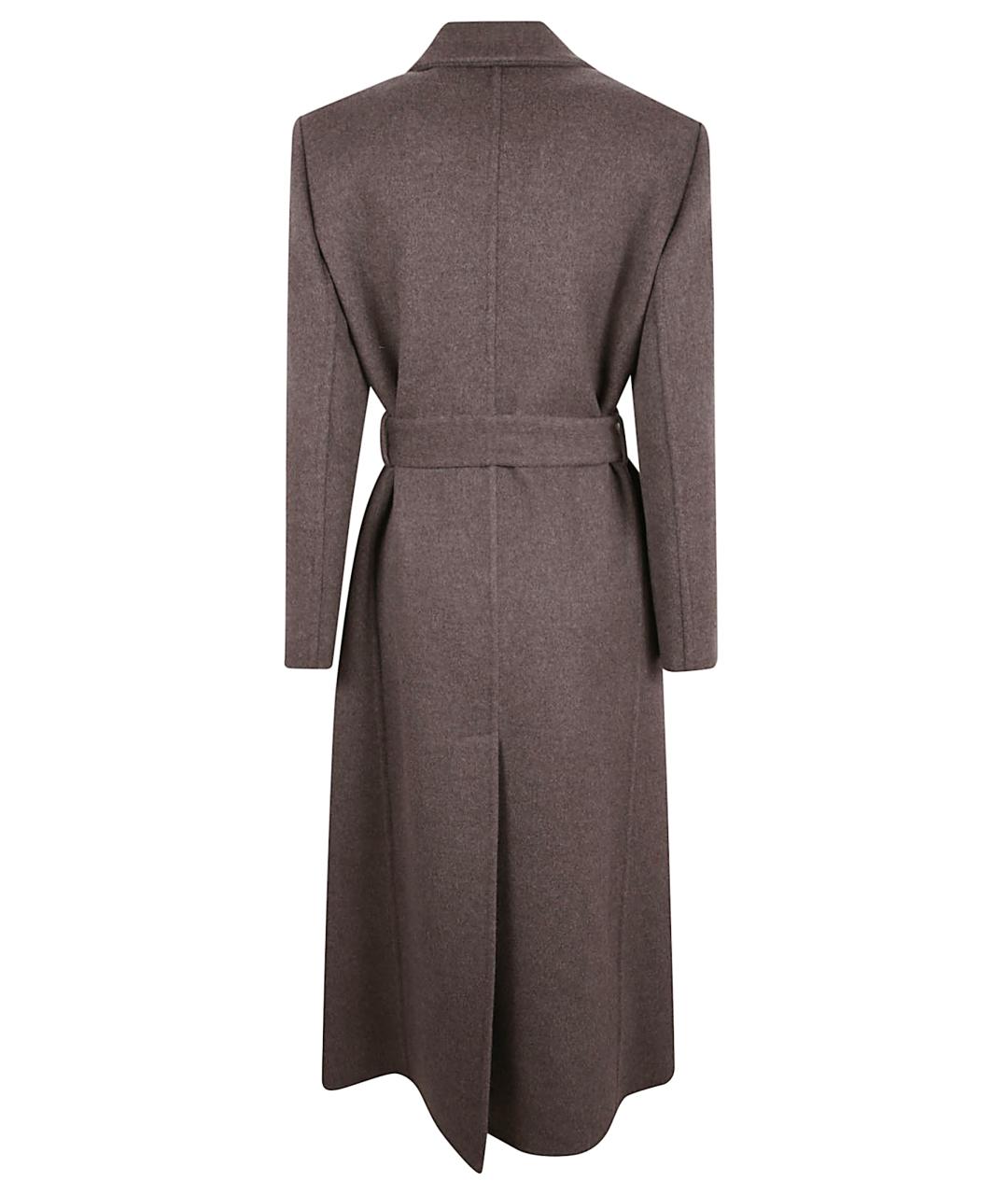 BRUNELLO CUCINELLI Коричневое шерстяное пальто, фото 3