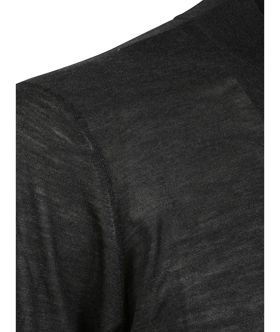 BRUNELLO CUCINELLI Антрацитовый шелковый джемпер / свитер, фото 2