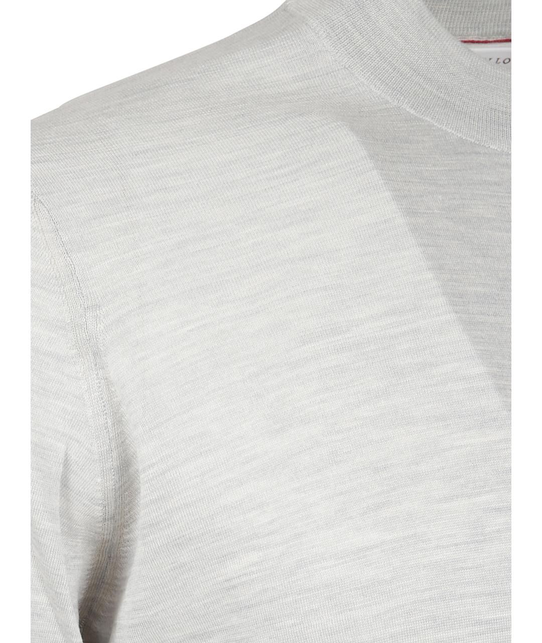 BRUNELLO CUCINELLI Серый шелковый джемпер / свитер, фото 2