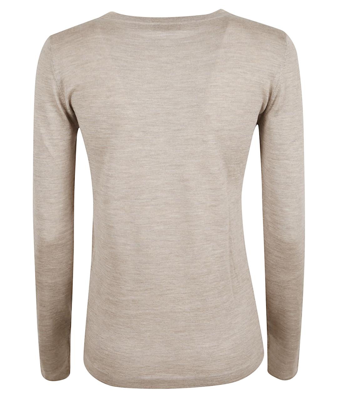 BRUNELLO CUCINELLI Бежевый кашемировый джемпер / свитер, фото 3