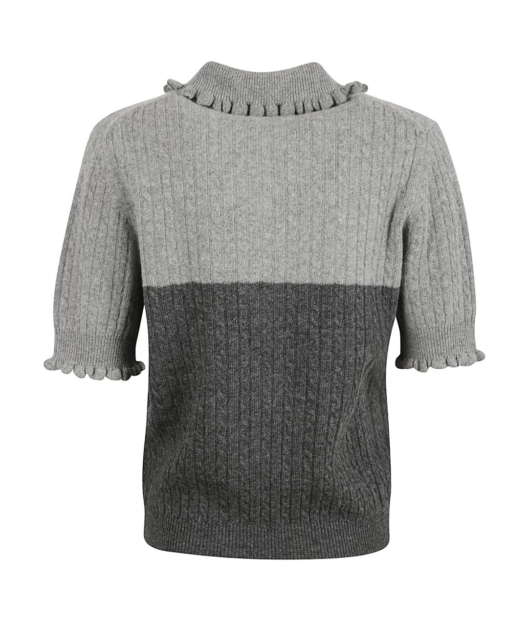 CHLOE Серая шерстяная футболка, фото 3