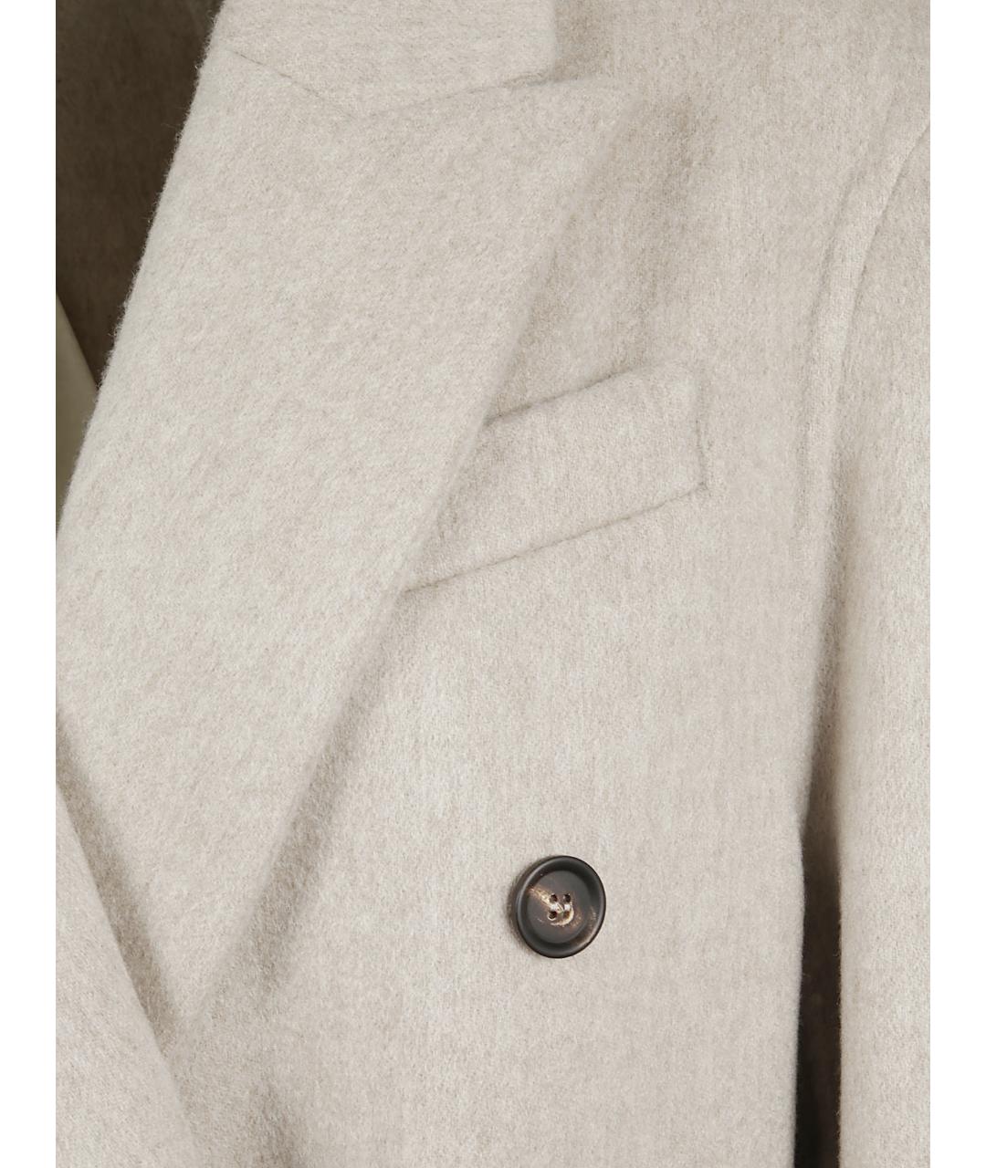 BRUNELLO CUCINELLI Серое кашемировое пальто, фото 2