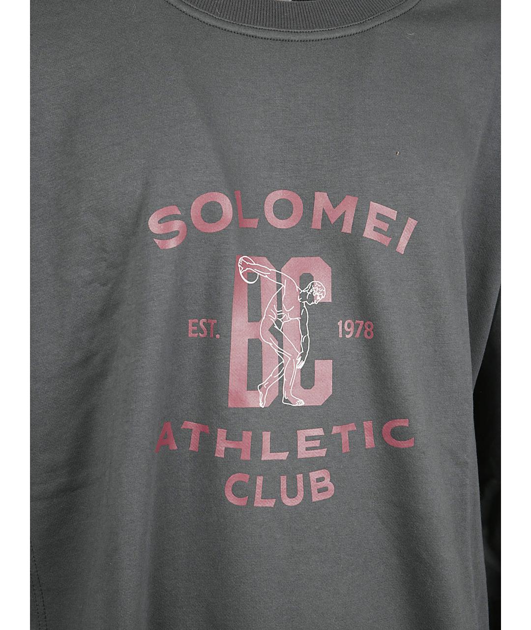 BRUNELLO CUCINELLI Серый хлопковый джемпер / свитер, фото 2