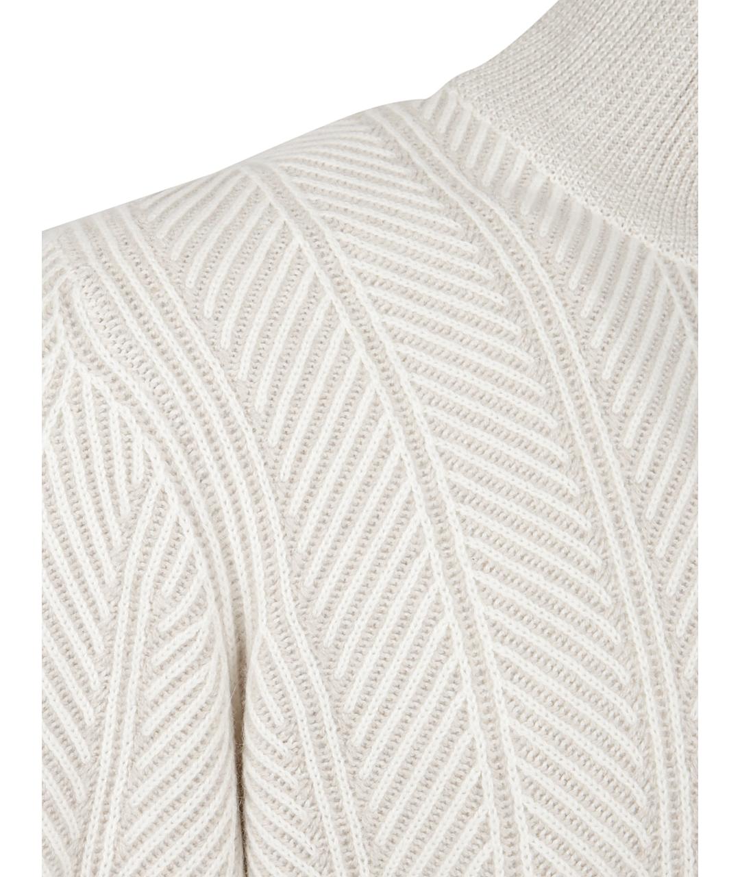 BRUNELLO CUCINELLI Белый кашемировый джемпер / свитер, фото 2