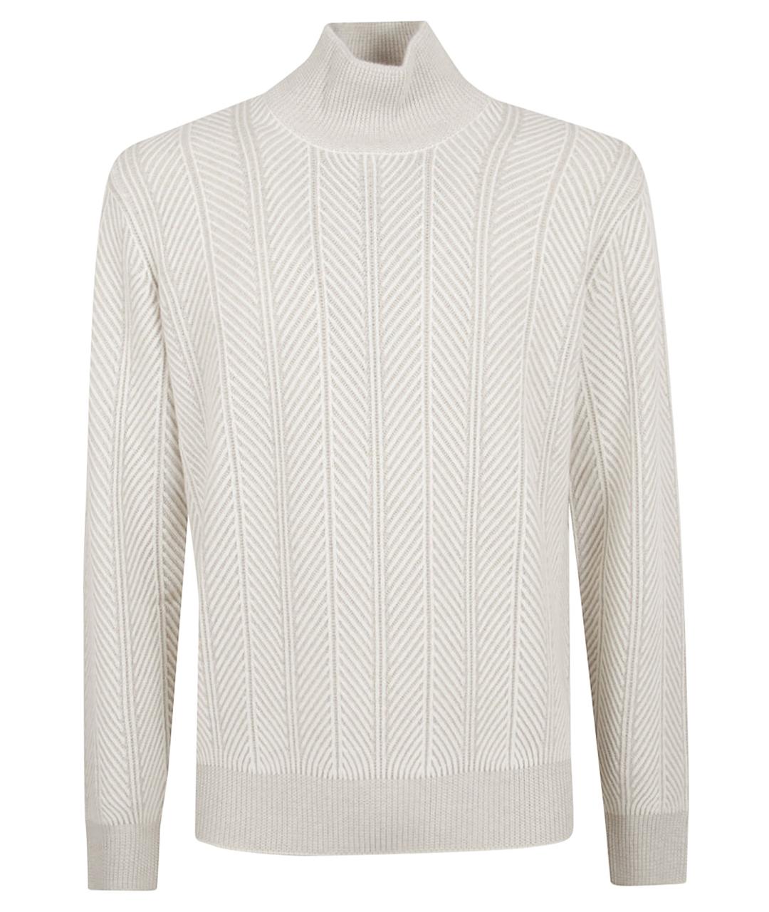 BRUNELLO CUCINELLI Белый кашемировый джемпер / свитер, фото 1