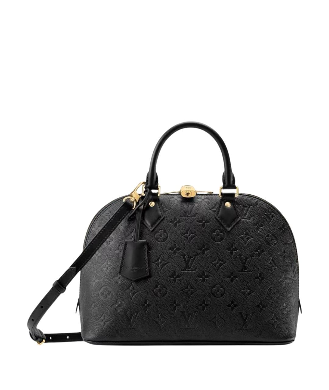 LOUIS VUITTON Черная кожаная сумка через плечо, фото 1