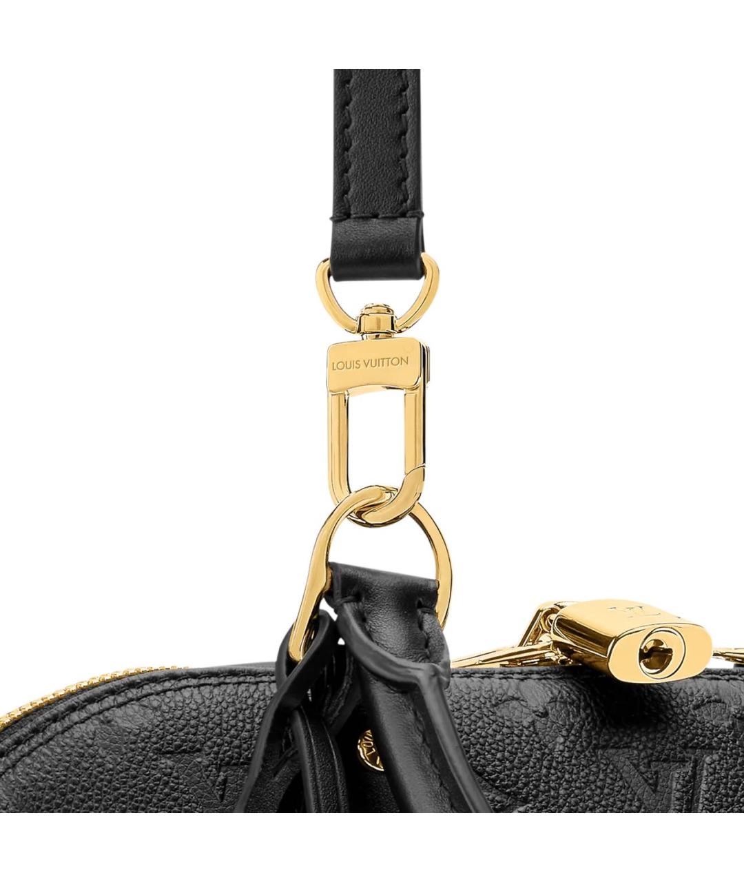 LOUIS VUITTON Черная кожаная сумка через плечо, фото 2