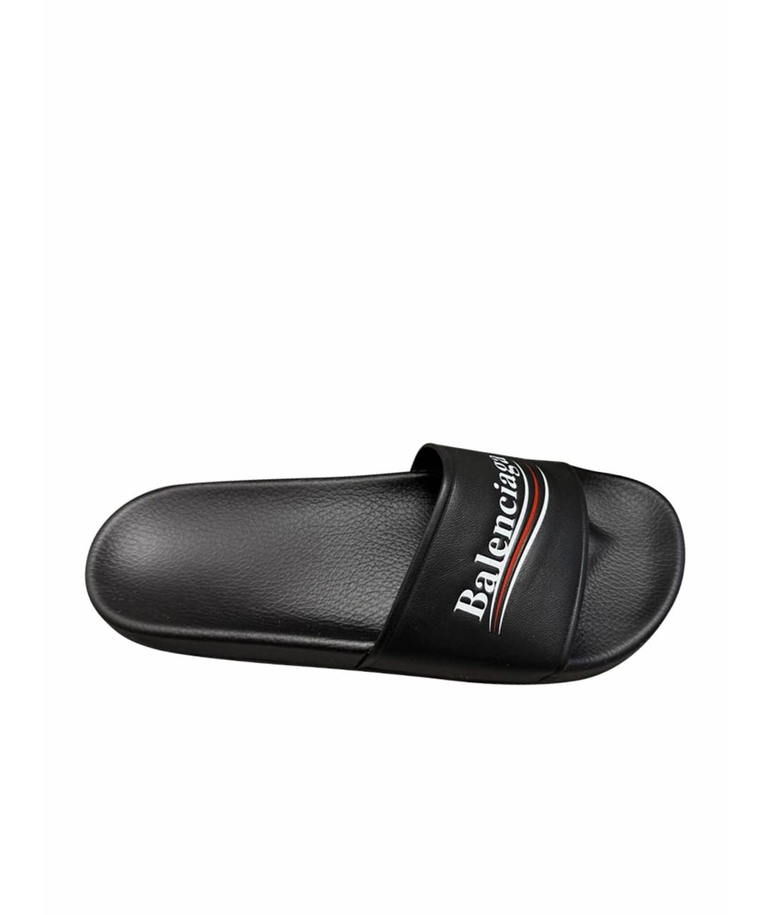 BALENCIAGA Черные шлепанцы, фото 1