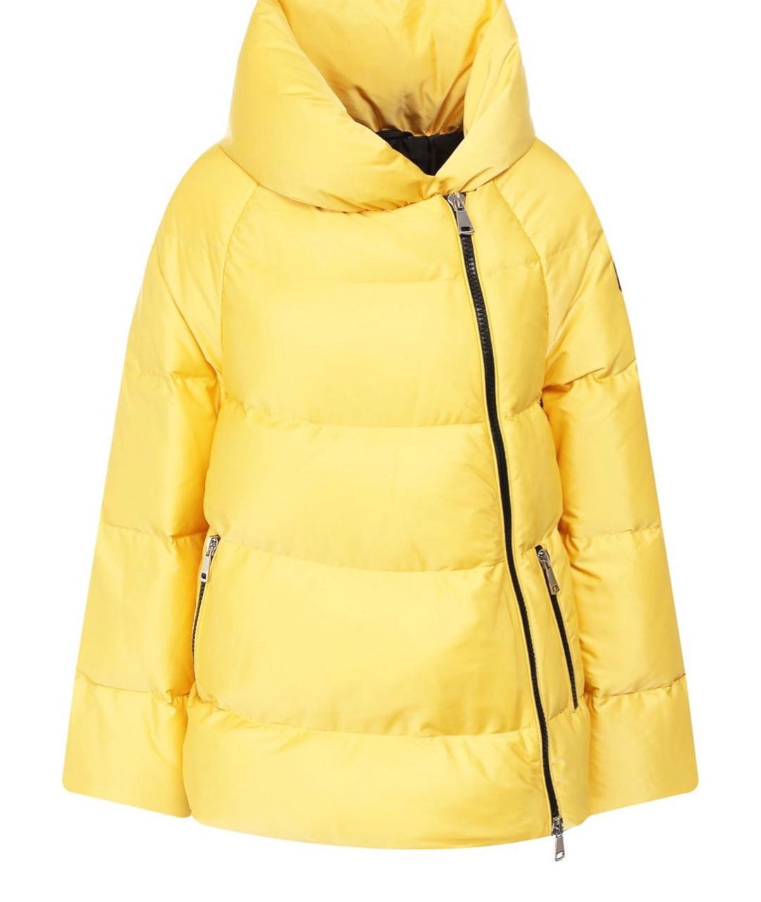 ERMANNO SCERVINO Желтый полиэстеровый пуховик, фото 1