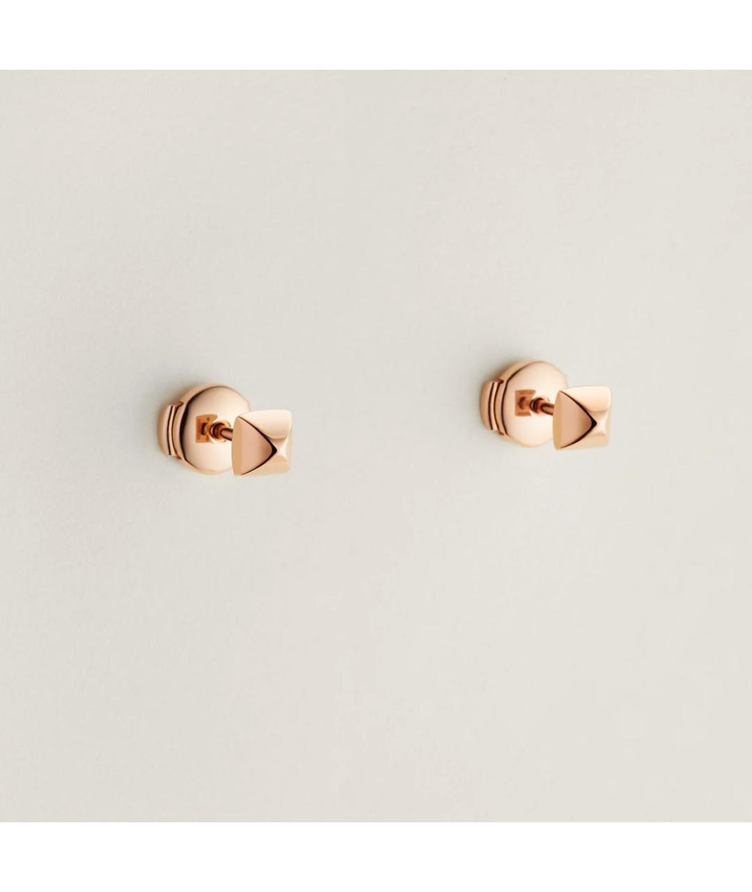 HERMES Золотые серьги из розового золота, фото 4