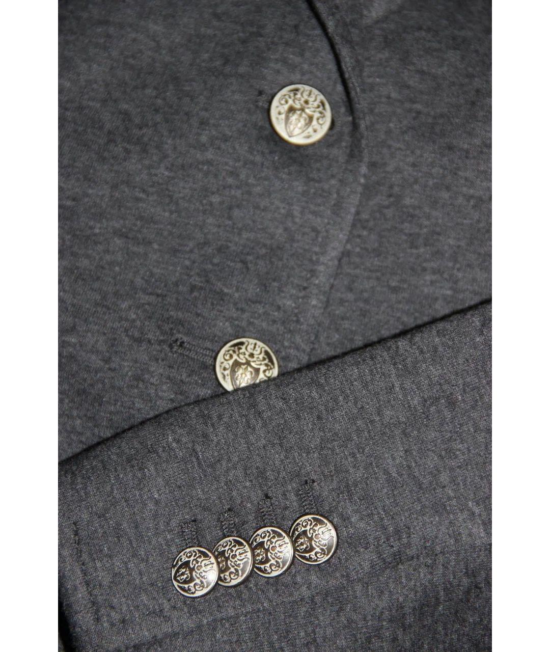 TAGLIATORE Серый хлопковый жакет/пиджак, фото 6