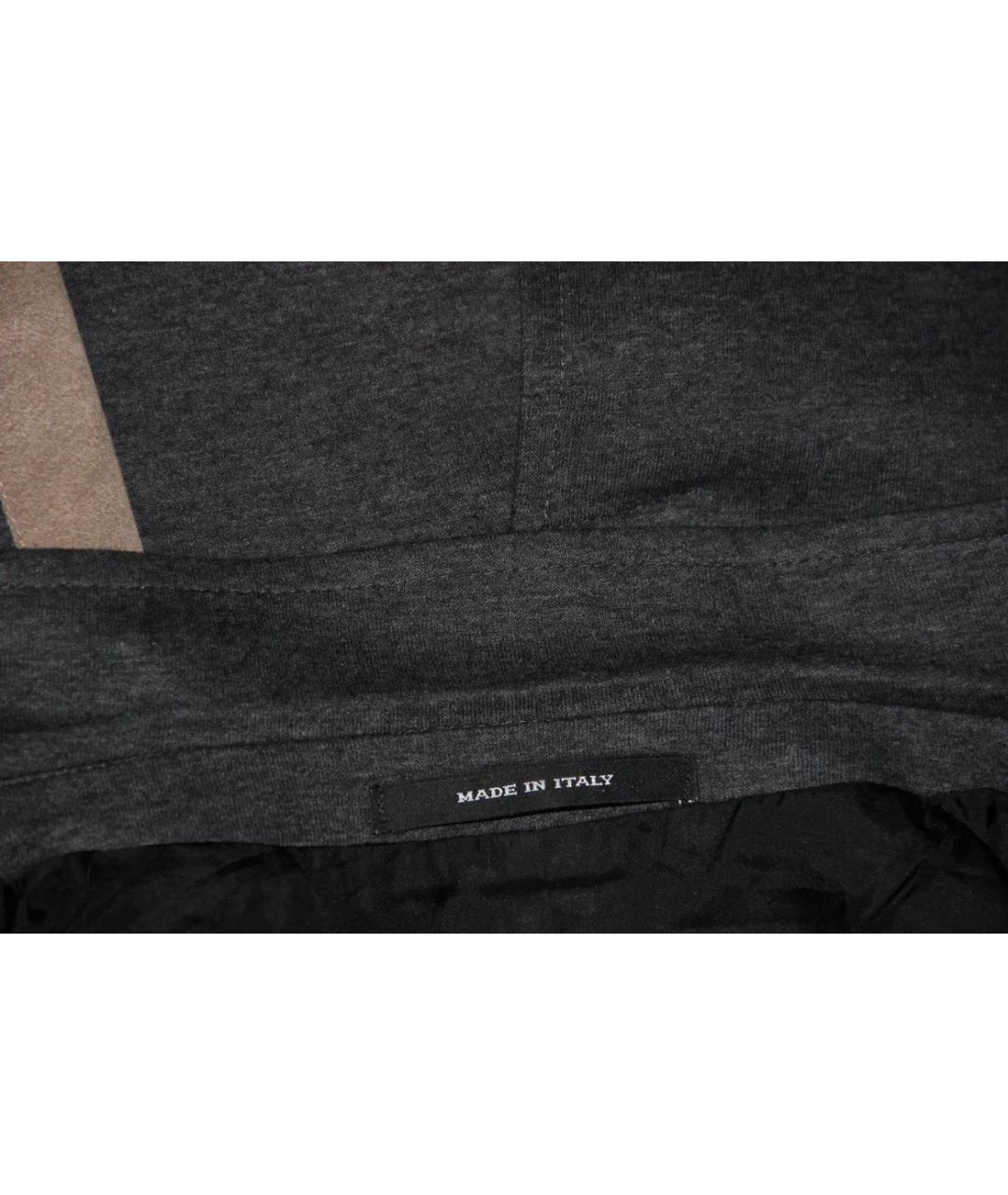 TAGLIATORE Серый хлопковый жакет/пиджак, фото 7